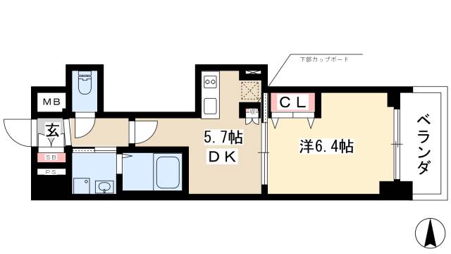 エステムプラザ名古屋駅前プライムタワーの間取り