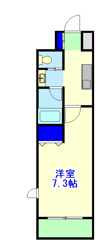 フレア堀江の間取り