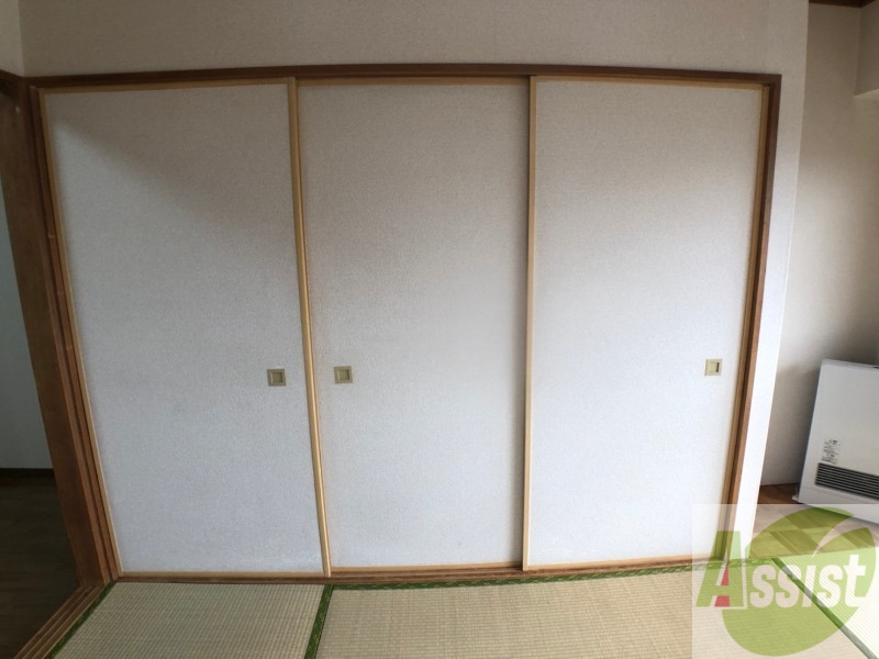 収納　押入です。和室はやっぱり落ち着きがありますね。