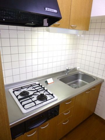 キッチン　★２口ガスコンロ・グリル付きキッチン★