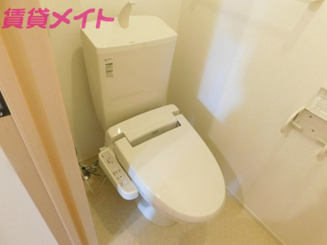 トイレ　同物件別部屋の写真