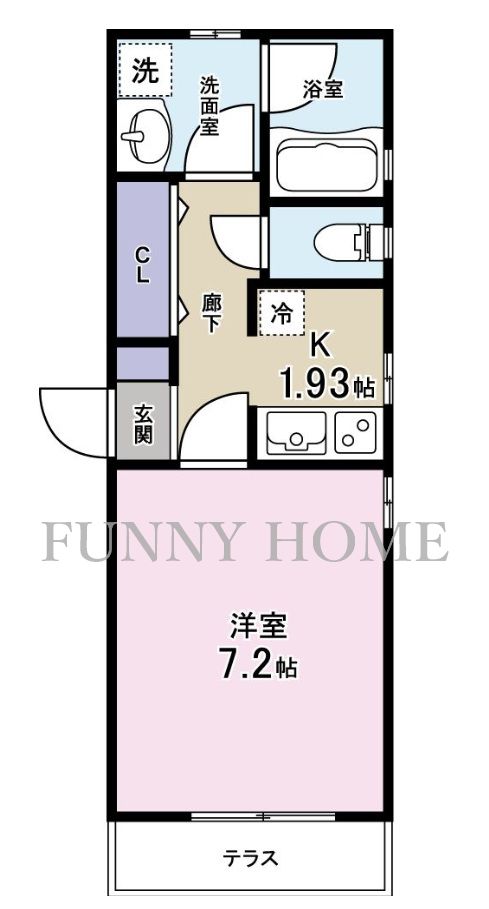 東急田園都市線 三軒茶屋駅 徒歩12分 2階建 築14年の間取り写真