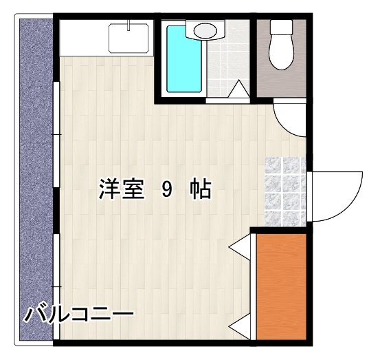 鹿児島市上之園町のマンションの間取り