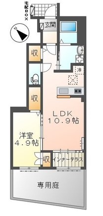 横浜市保土ケ谷区上星川のアパートの間取り