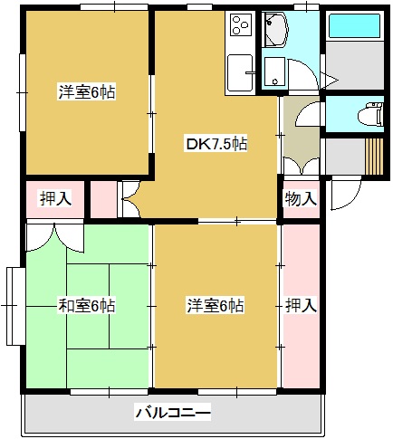 アヴァンティＡ棟の間取り