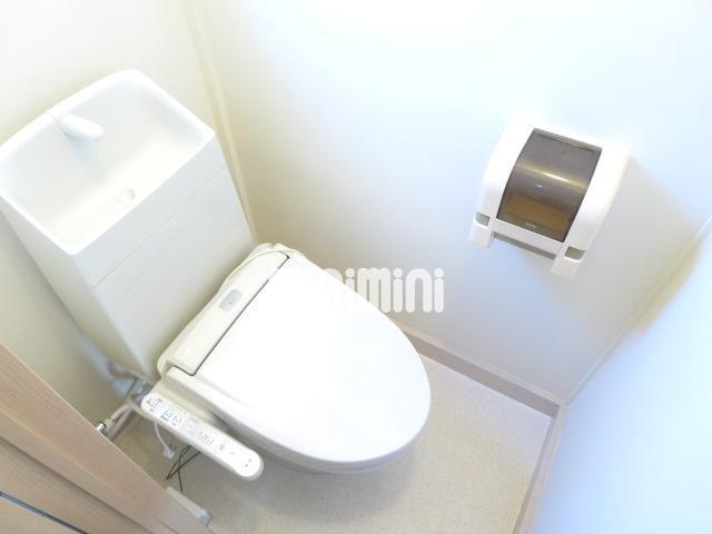 トイレ　温水洗浄便座付きの洋式トイレですよ