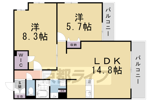 ロマンシャンブルの間取り