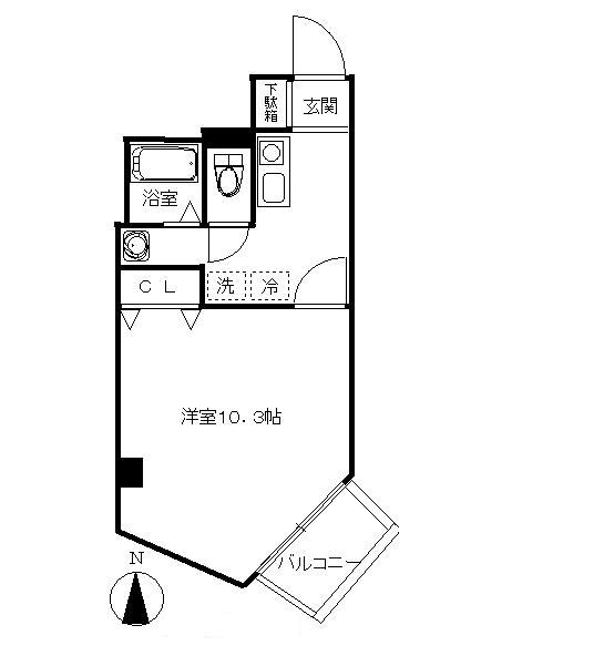 東京都大田区大森中２（マンション）の賃貸物件の間取り