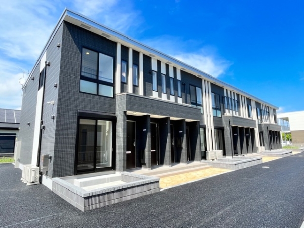 日立市石名坂町アパート新築工事の建物外観