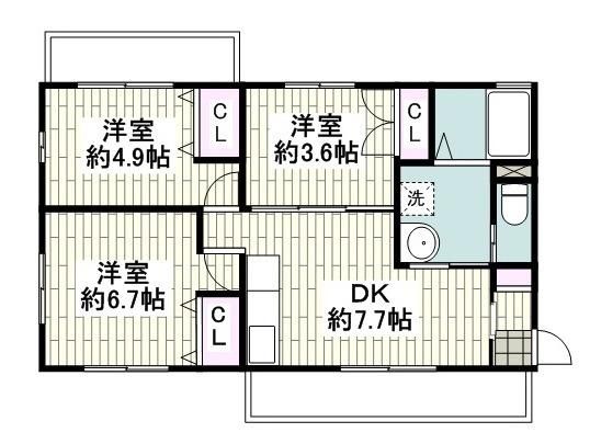 神奈川県横浜市南区別所４（アパート）の賃貸物件の間取り