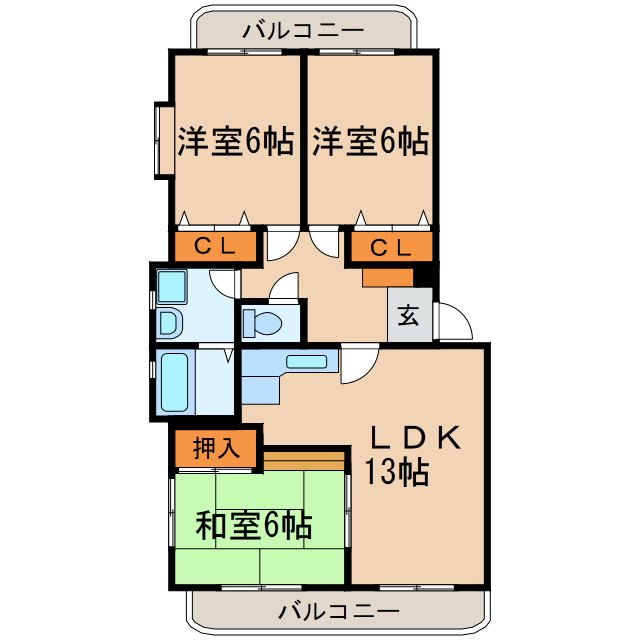 グランドール小野の間取り