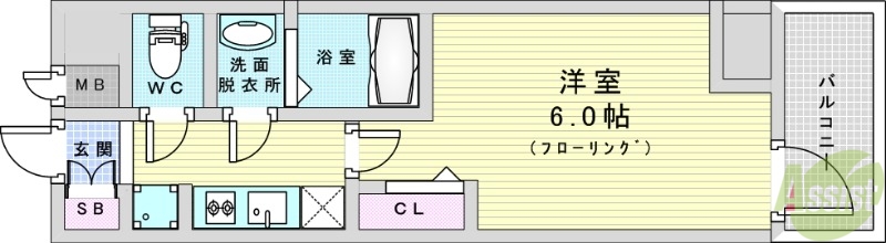 プレサンス塚本ベラビィの間取り