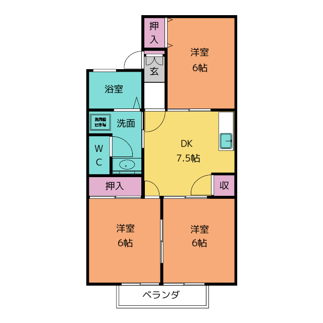 グリーンパークの間取り