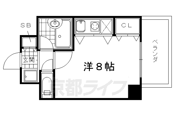 大晋メゾネ御所西の間取り