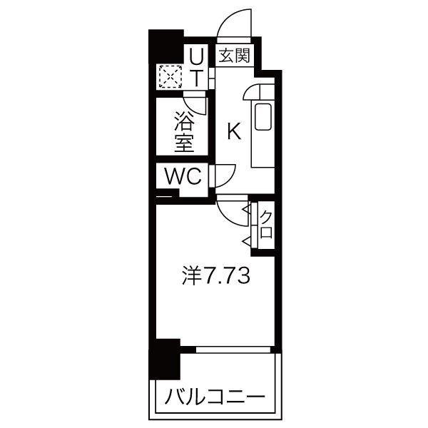 名古屋市名東区望が丘のマンションの間取り