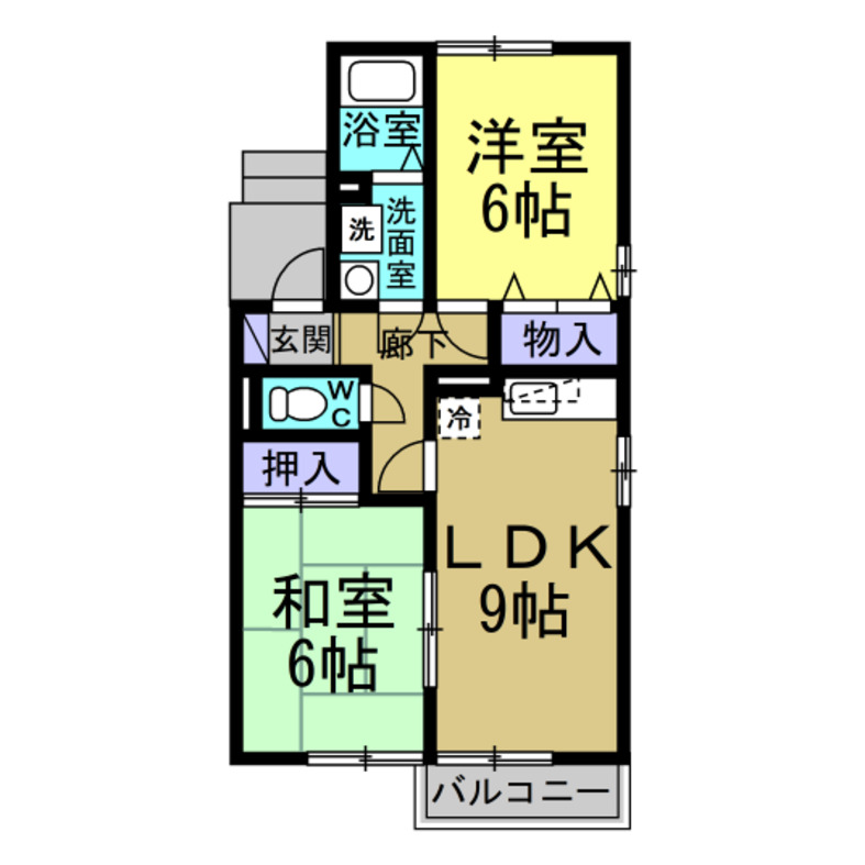 シャルム新浜IIの間取り