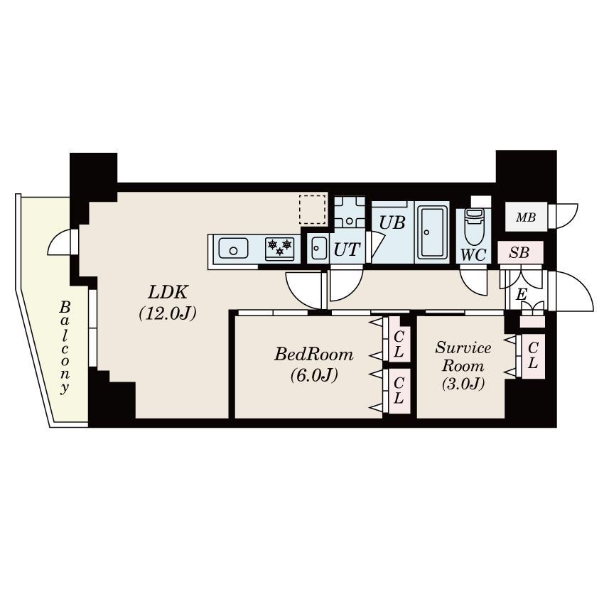 【Ｓ－ＲＥＳＩＤＥＮＣＥ駒沢大学駅前の間取り】