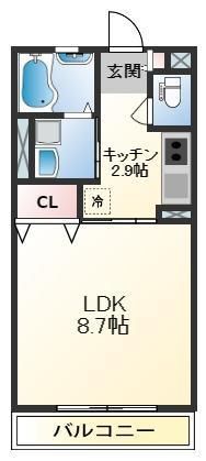 シエスタ別館Northの間取り