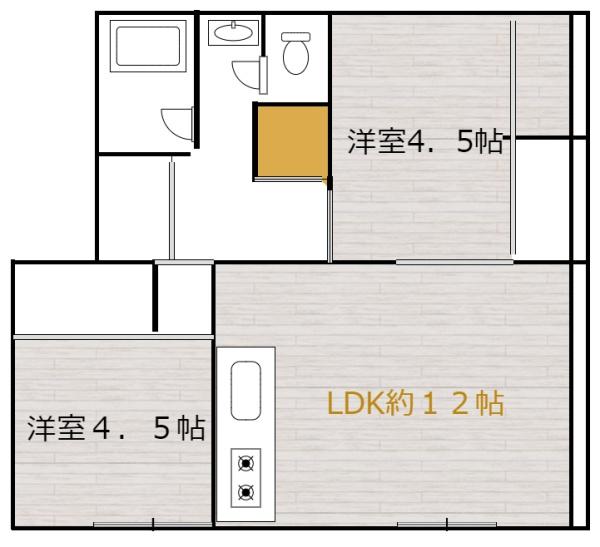 小金原団地6-9-2の間取り