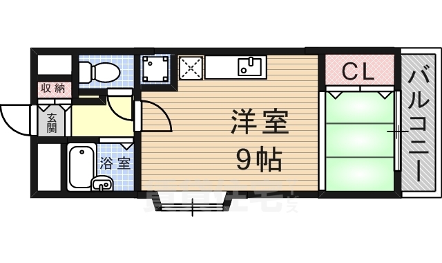 神戸市灘区泉通のマンションの間取り