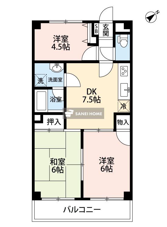 サンセール新所沢の間取り