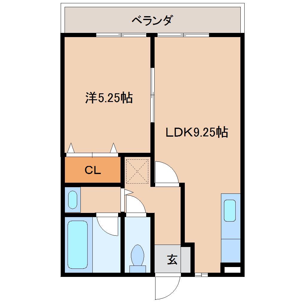 グリーンパレスＵＳＡ参番館Ｂの間取り