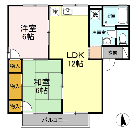 グリーンハイツ　C棟の間取り