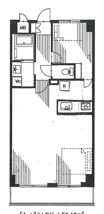 横浜市鶴見区岸谷のマンションの間取り