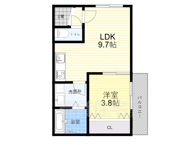 Halu豊中の間取り