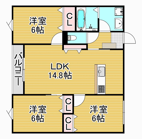 【Ｔａｏｒｍｉｎａ下府の間取り】