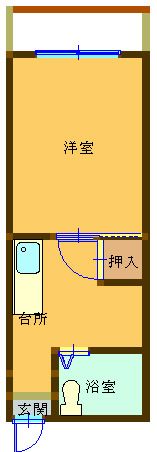 コーポ山北の間取り