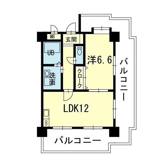 サウスビューの間取り