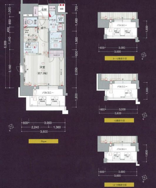 プレサンス名古屋ＳＴＡＴＩＯＮアライブの間取り