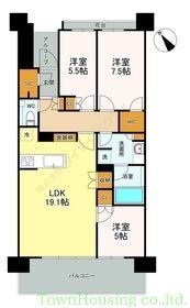 中央区晴海のマンションの間取り