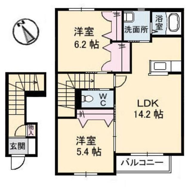 グランドメゾンユイット　二番館の間取り