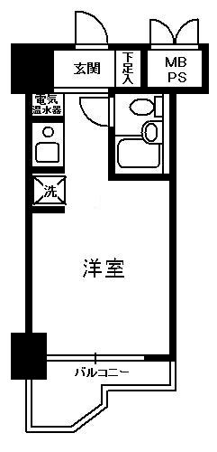 川崎市中原区丸子通のマンションの間取り