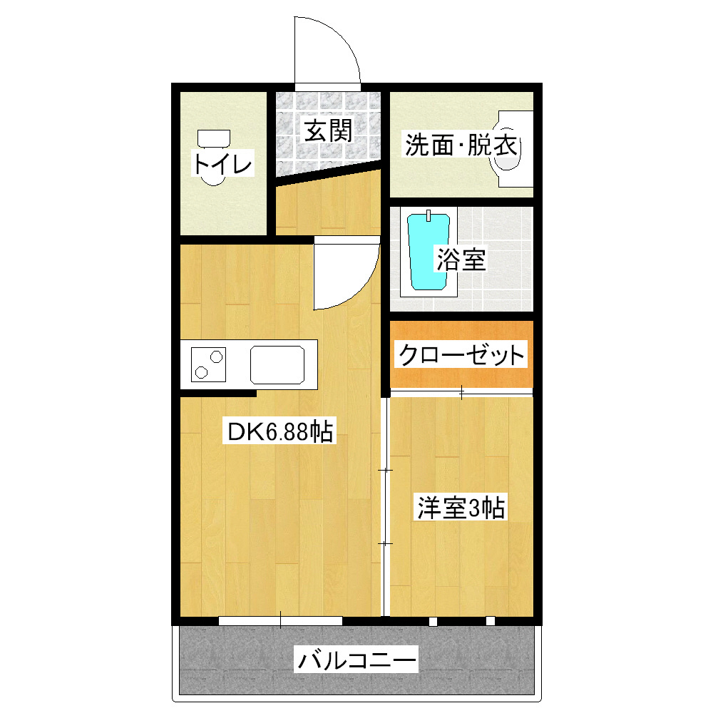 ドミナント竜ヶ崎の間取り