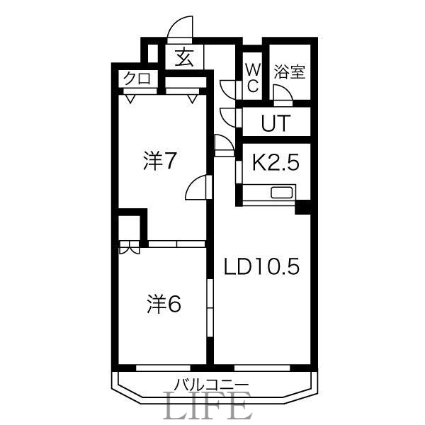 【リリーコート平岸の間取り】