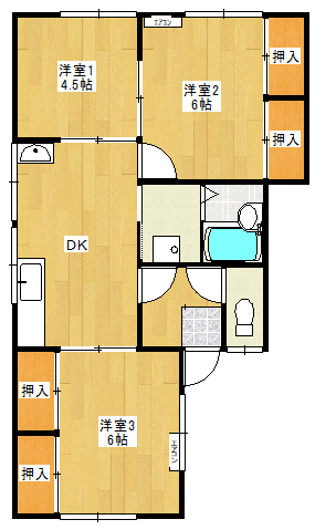 サンライズ日脚の間取り