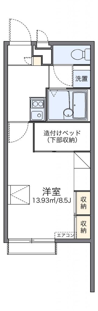 レオパレス幸良IIの間取り