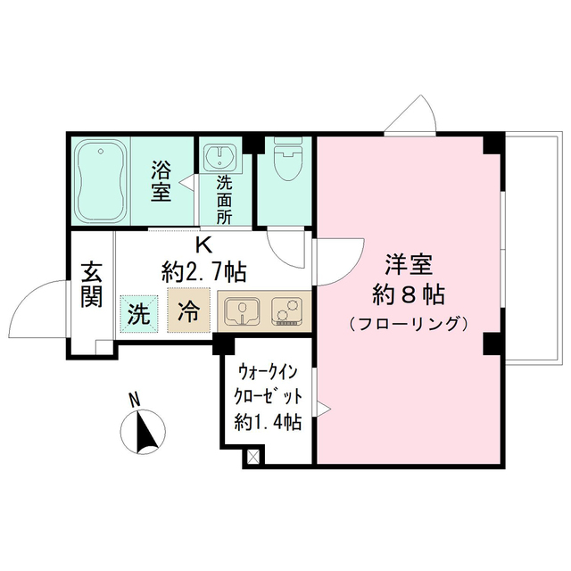 クレア学習院下の間取り