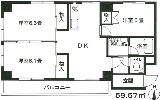 セブンスターマンション木場の間取り