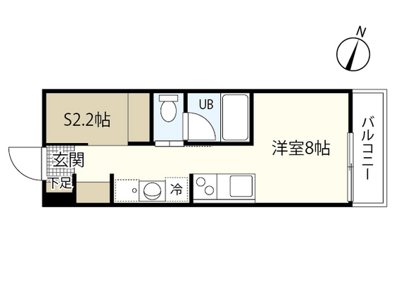 廿日市市阿品のアパートの間取り