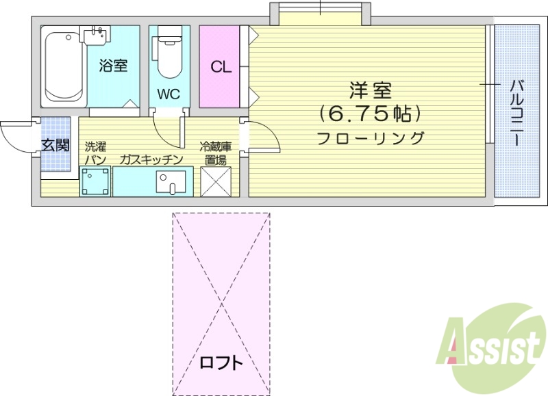 ビクトリースマイル壱番館の間取り