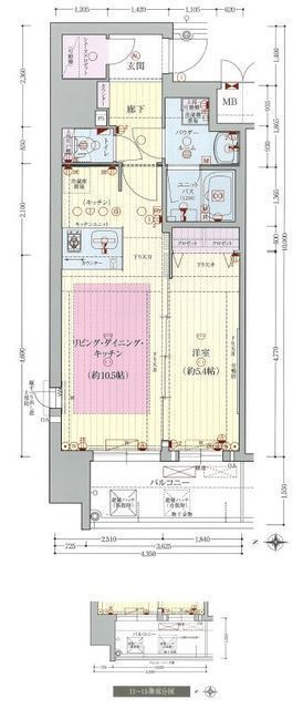 プレサンス松屋町駅前デュオの間取り