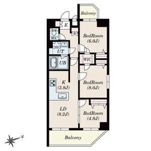 S-RESIDENCE神沢affordの間取り