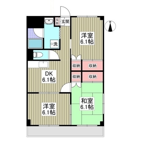 カンケン東新井マンションの間取り