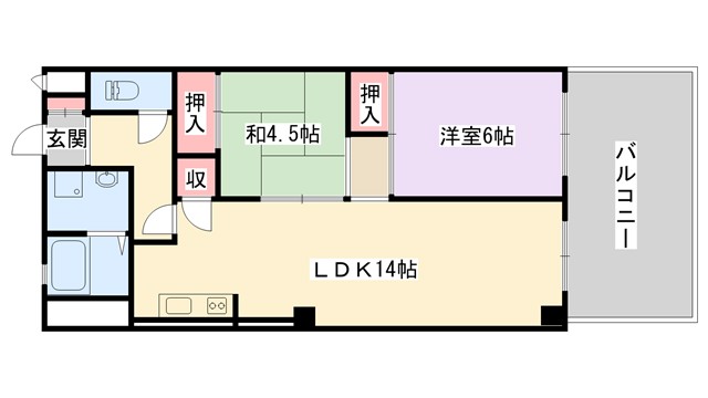 龍宝マンションの間取り