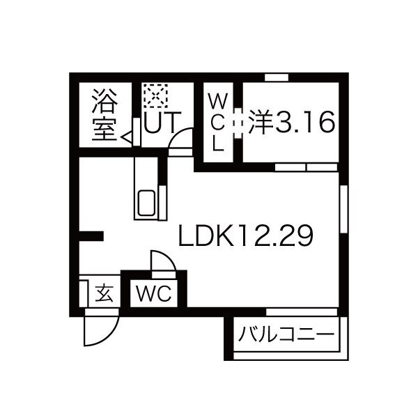 名古屋市南区西又兵ヱ町のアパートの間取り