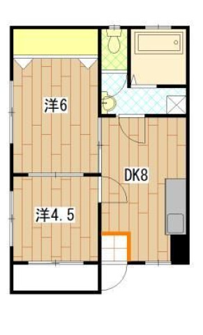 広島市西区三滝町のマンションの間取り